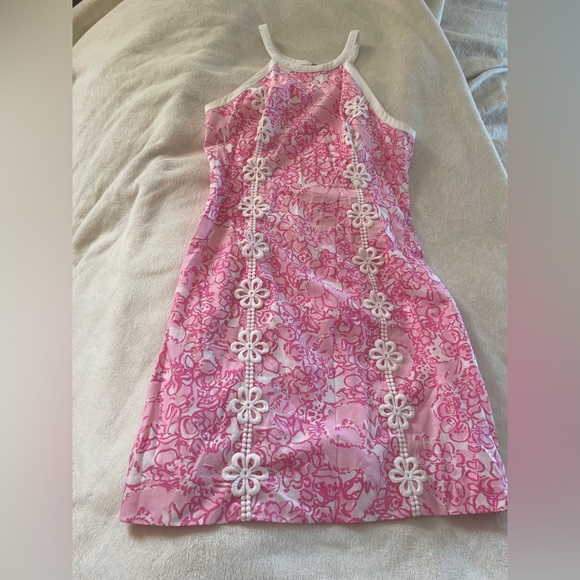 Lilly Pulitzer Dresses & Skirts - Pink Lily Pulitzer embroidered mini dress